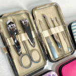 ست 7 تیکه مانیکور ناخن کیفی از جنس استیل زد زنگ