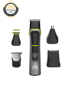 img4 ست اصلاح ۵ کاره مولینر PG1000B، اصلاح کننده ریش، مو، بینی، گوش و بدن، ضد آب با استاندارد IPX5