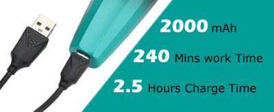 ماشین اصلاح خط زن صفرزن توربو با 9000 دور تیغه T شکل با روکش DLC صفحه نمایش 240 دقیقه زمان استفاده